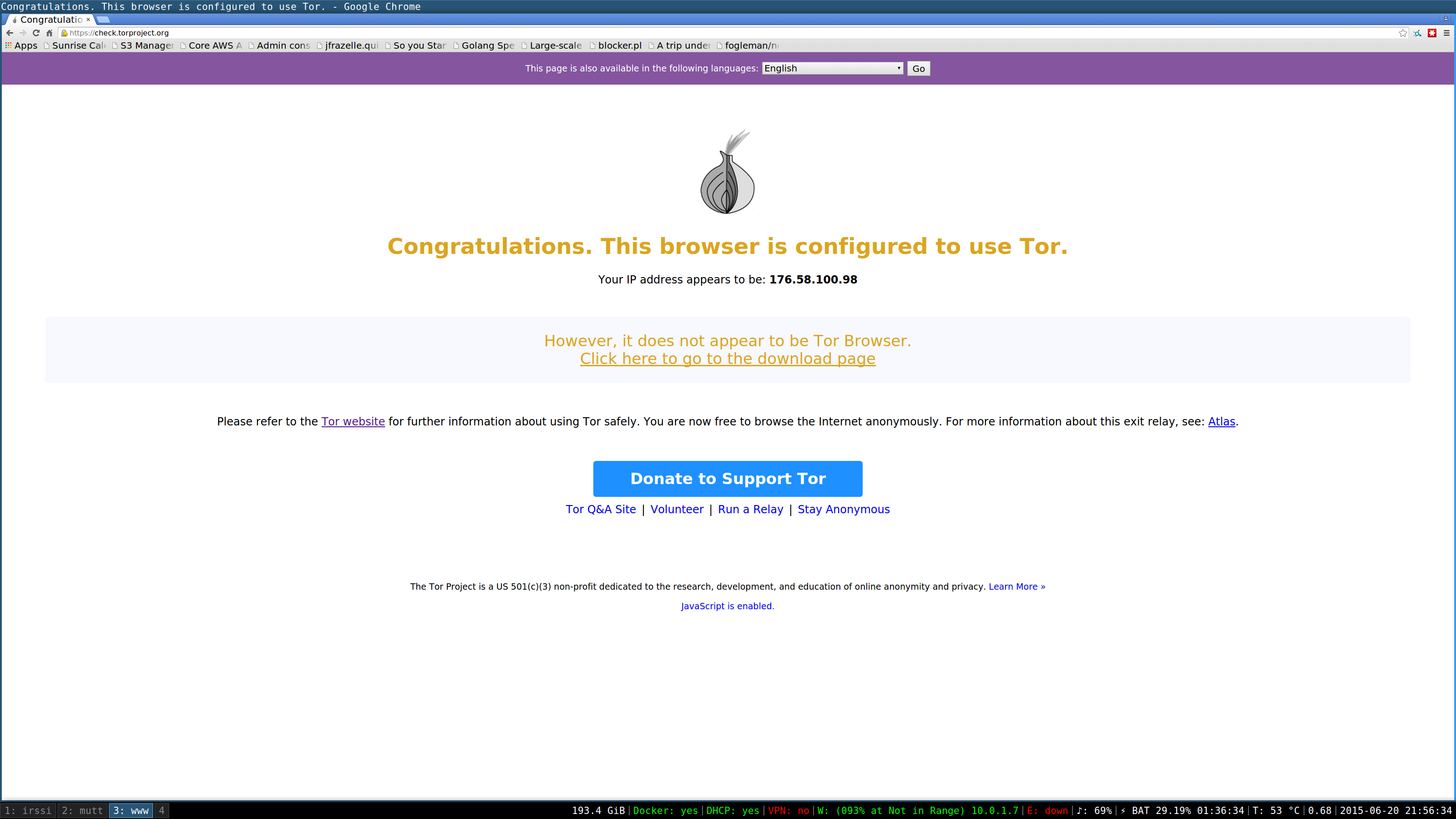 Tor browser docker влияние курения марихуаны на зачатие